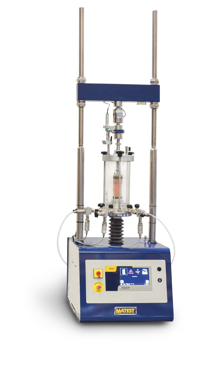 Digital touch-screen triaxial Test Machine